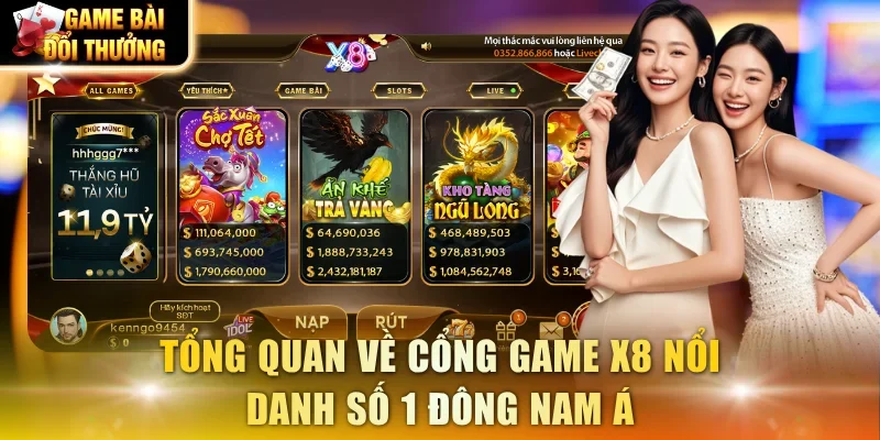 Tổng quan về cổng game X8 nổi danh số 1 Đông Nam Á